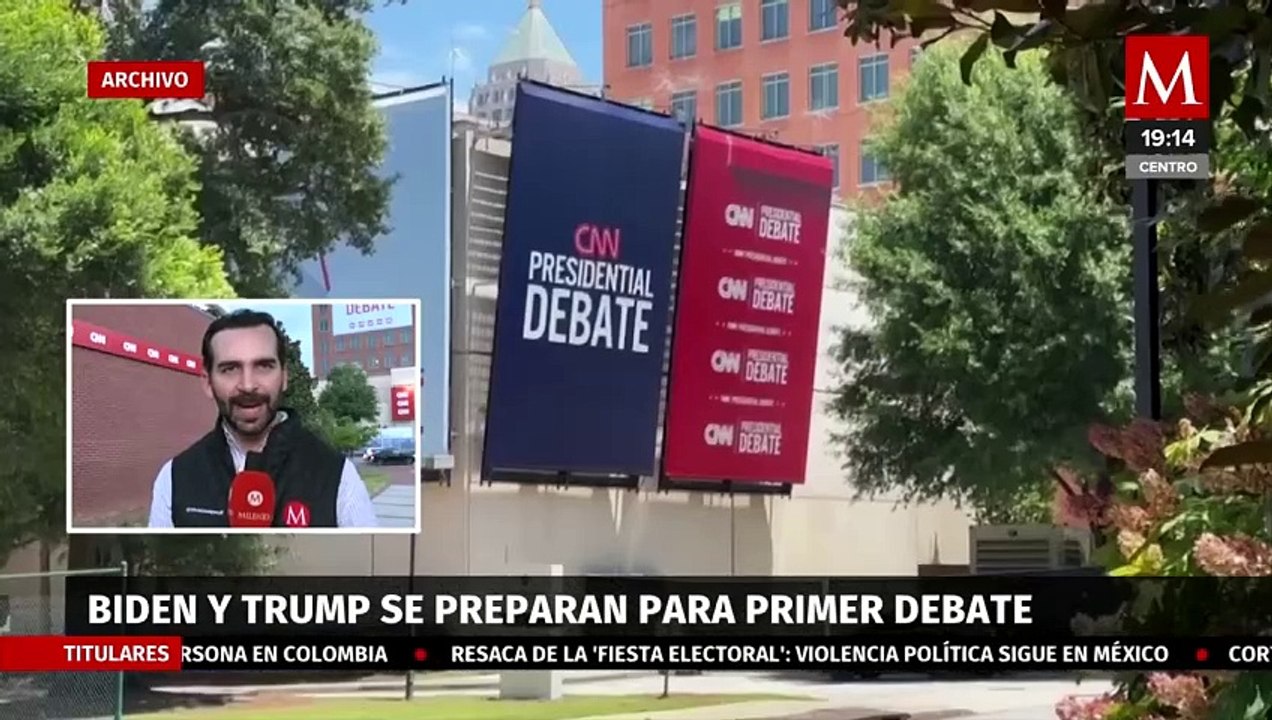 Joe Biden y Donald Trump se preparan para su primer debate presidencial