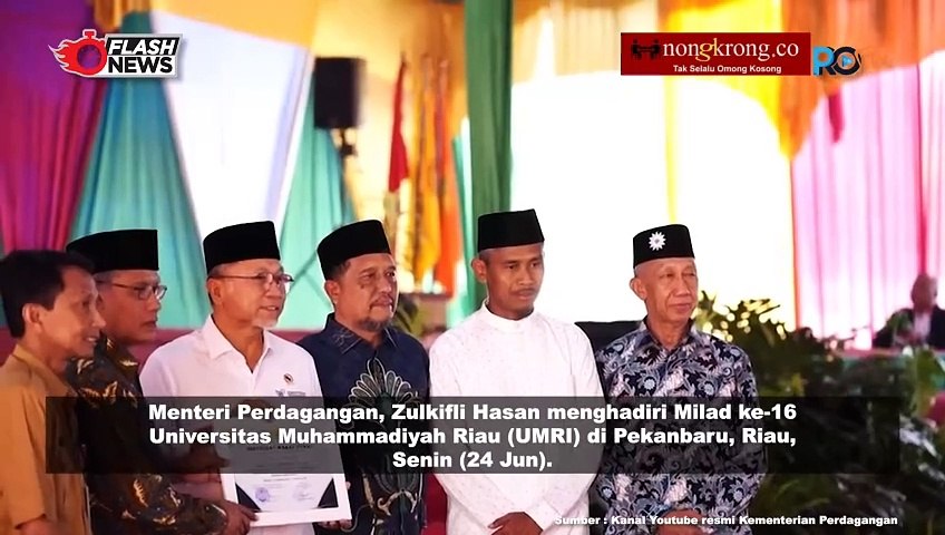 Mendagri Hadiri Milad Univ Muhammadiyah Riau