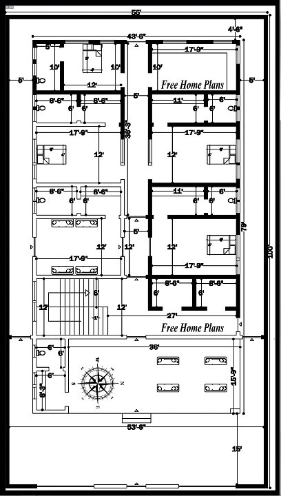 55X100 Home Plan 413