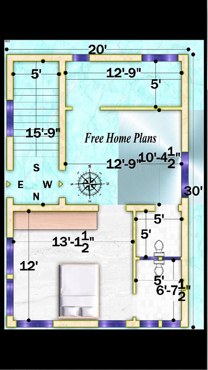 30x20 Home Plan 414
