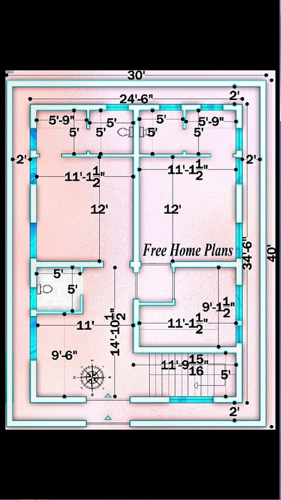 30x40 Home Plan 415