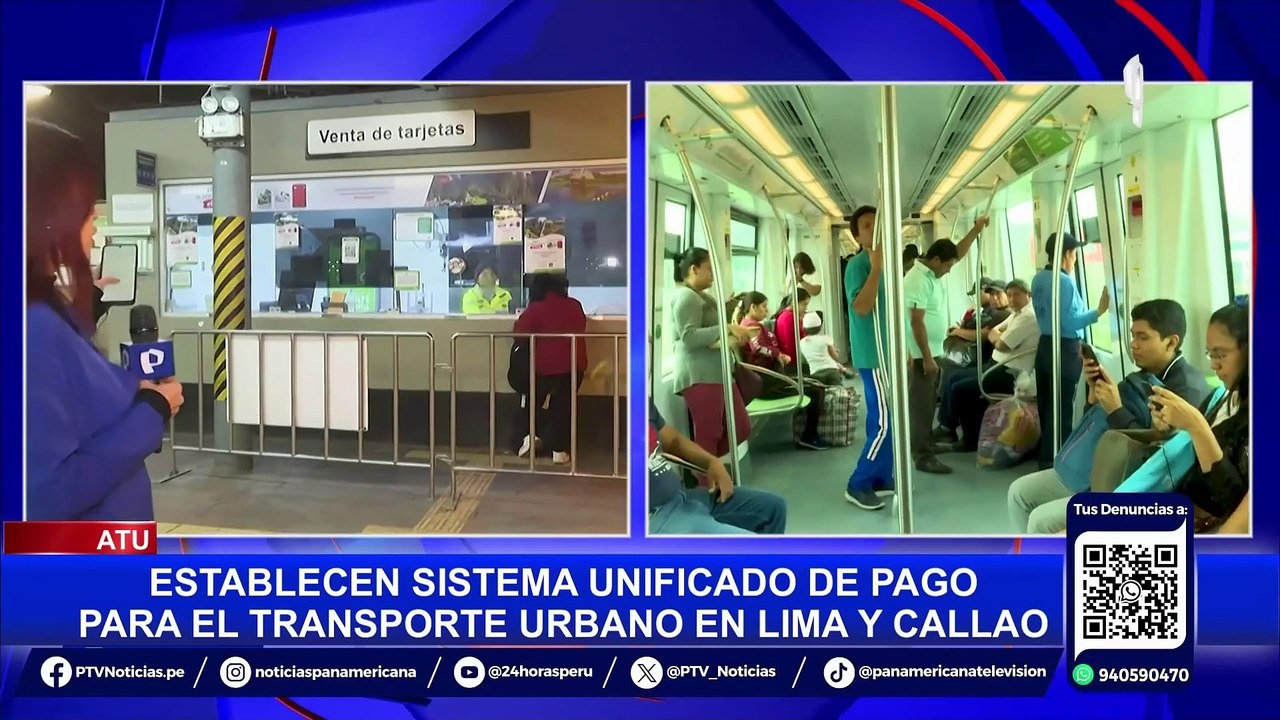 ATU: establecen sistema unificado de pago para transporte de Lima y Callao