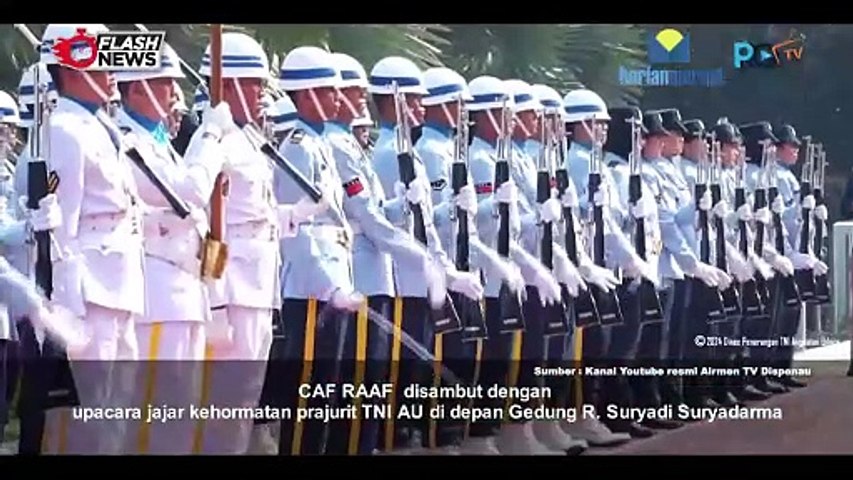 Kasau Menerima Kunjungan CAF RAAF di Mabesau