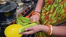 કાચા કેળા નું ગ્રેવી વાળું શાક - Kacha Kela nu Gravy Valu Shaak - Aruz Kitchen - Gujarati Recipe
