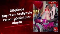 Hatay'da gelini ve davetlileri şaşırtan hediye