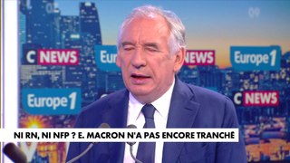 François Bayrou : «Il n'y a pas de consigne de vote naturellement avant dimanche»