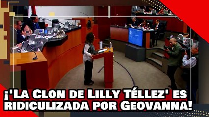 ¡VEAN! ¡’La Clon de Lilly Téllez’ es ridiculizada por Geovanna por no hablar del poder judicial!