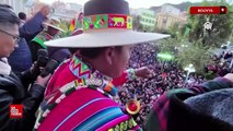 Bolivya Devlet Başkanı Arce, meydanları dolduran halka seslendi