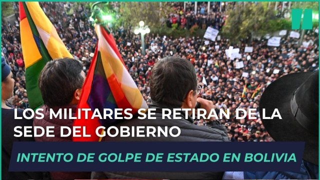 Intento de golpe de Estado en Bolivia: los militares se retiran de la sede del Gobierno
