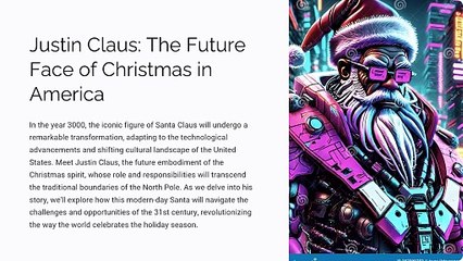 Justin Claus The Future Face of Christmas in America
