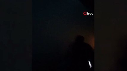 Çöken binada ölümden kurtuluş anı kamerada