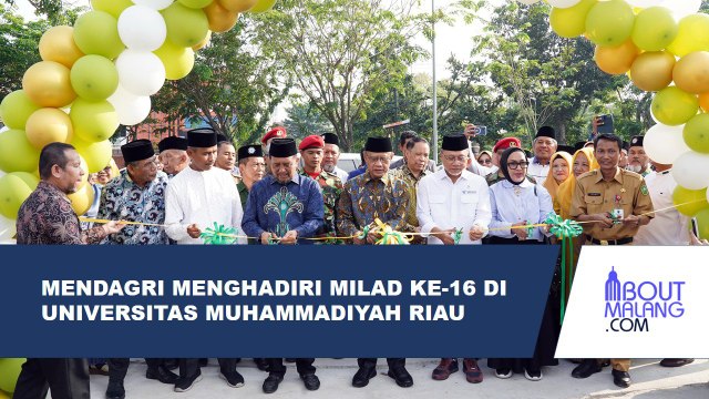 MENDAGRI ZULKIFLI HASAN DATANG DI ACARA MILAD KE-16 UNIVERSITAS MUHAMMADIYAH RIAU