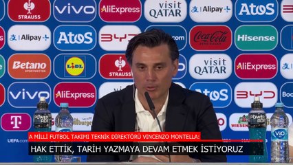 Montella, Çekya maçı sonrası konuştu: Tarih yazmaya devam etmek istiyoruz