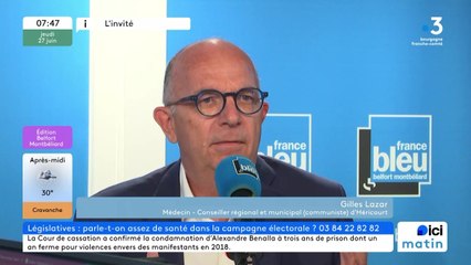 Gilles Lazar, médecin et conseiller municipal d'Héricourt