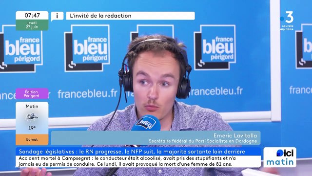 Emeric Lavitola - secrétaire fédéral du PS en Dordogne