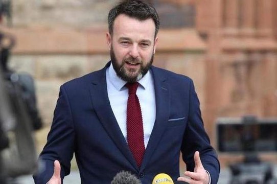 Foyle MP Colum Eastwood election pitch Westminster General Election July 2024