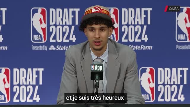 Hawks - Risacher pas surpris de voir trois joueurs français dans le top 10 de la draft NBA 2024