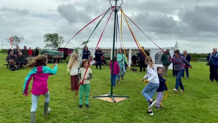 Maypole dancing by children from Spreyton School at Spreyton Fair. Video by Alan Quick IMG_5156