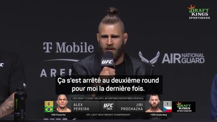 UFC 303 - Prochazka : "Pas au meilleur de ma forme lors de notre dernier combat"