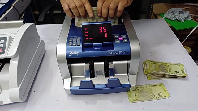 Godrej Crusader Lite Cash Counting Machine With Fake Note Detector Complete Demonstration