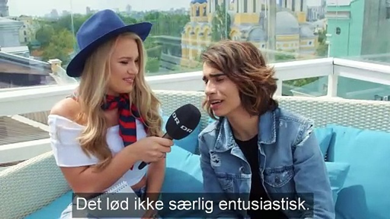 Danmarks Grand Prix-håb interviewer australsk charmetrold - Isaiah Firebrace |2017| DR