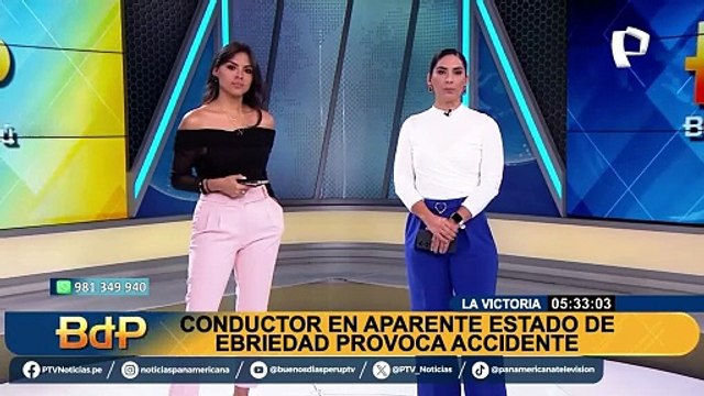 Conductor en aparente estado de ebriedad provoca accidente en La Victoria