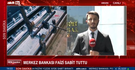 Merkez Bankası faizi sabit tuttu