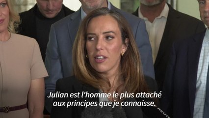 Julian Assange a l'intention "de profiter de sa liberté" déclare sa femme