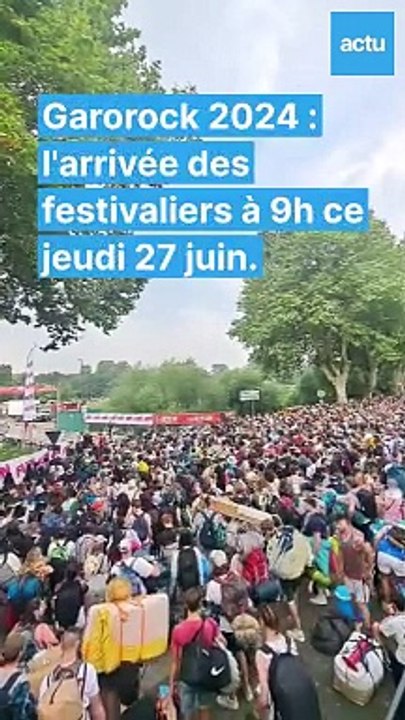 Garorock 2024 : une foule immense pour l'ouverture du camping.