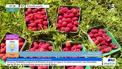 À Boffres, "La Ferme du Chaléat", des sorbets et confitures Bio de fruits rouges et châtaignes
