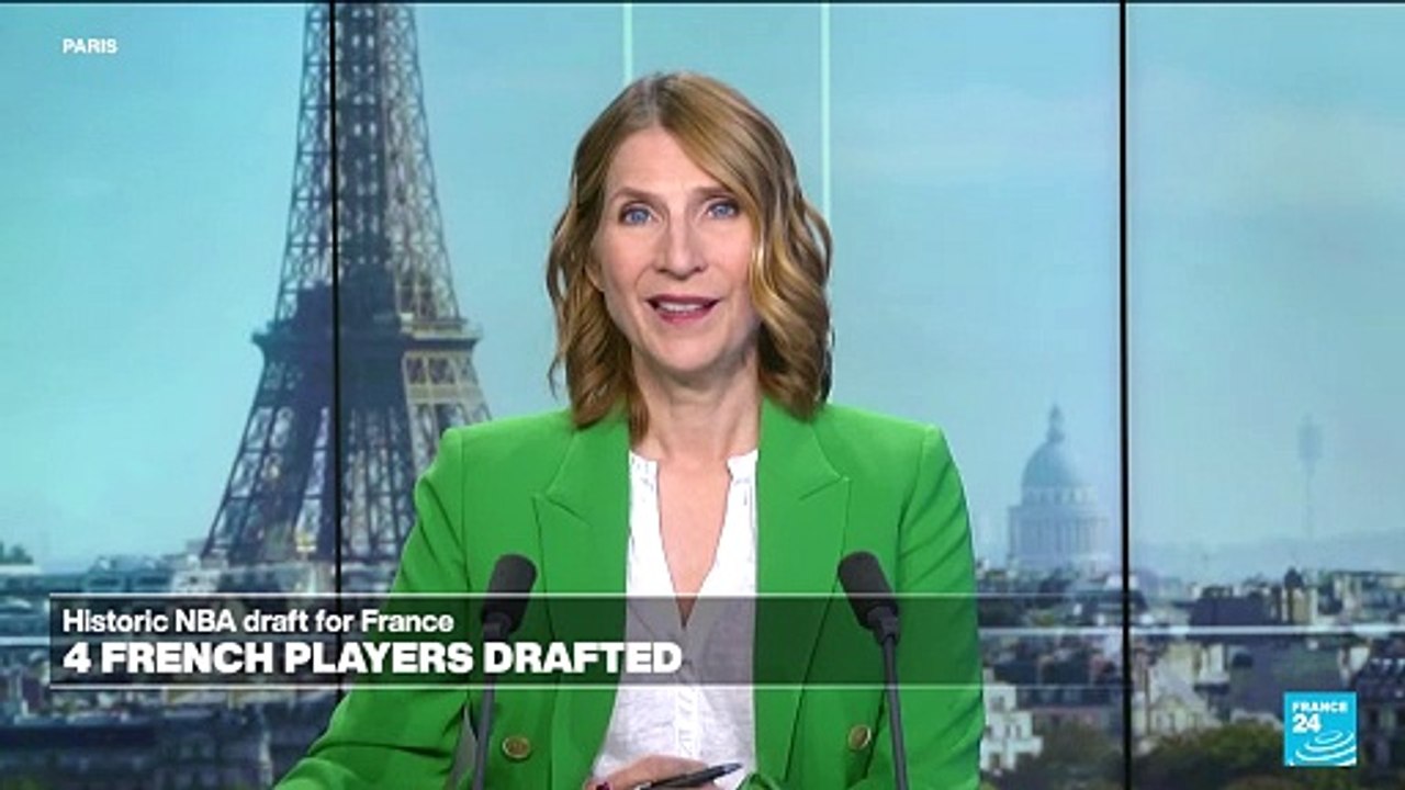 France's Risacher goes to Hawks with top pick in NBA Draft in historic night for French basketball