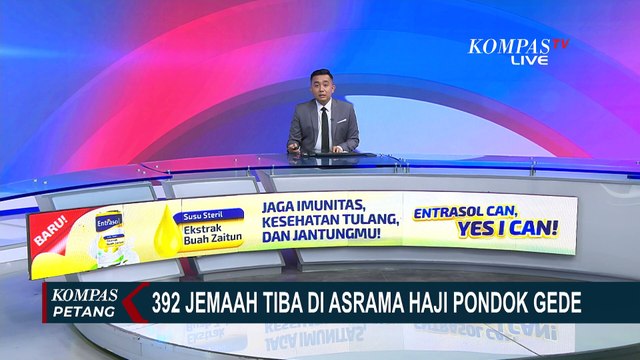 392 Haji Kloter 11 Asal Jakarta Utara Tiba di Asrama Pondok Gede