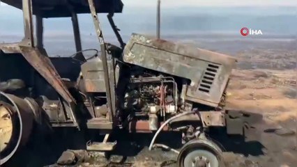 Yangına traktörle müdahale eden çocuk, yanarak hayatını kaybetti