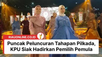 Puncak Peluncuran Tahapan Pilkada, KPU Siak Hadirkan Pemilih Pemula