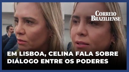 FÓRUM DE LISBOA: CELINA LEÃO COMENTA POLARIZAÇÃO NA POLÍTICA