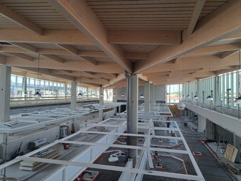 L'avancée des travaux des halles de Challans