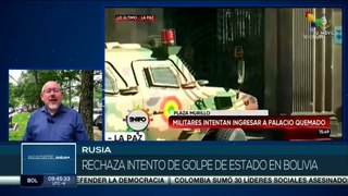 ¡Solidaridad con Bolivia! Rusia rechaza intento de Golpe de Estado