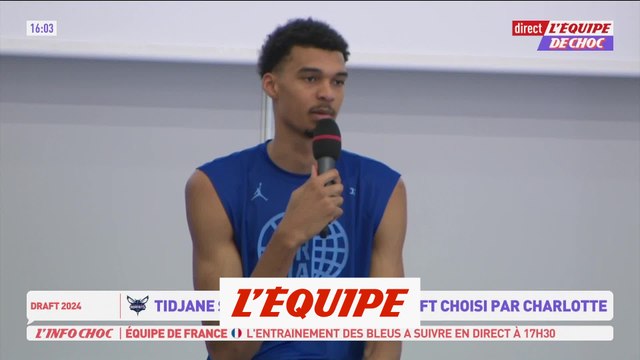 Wembanyama sur la draft : « Beaucoup de fierté, mais ce n'est pas encore assez » - Basket - NBA