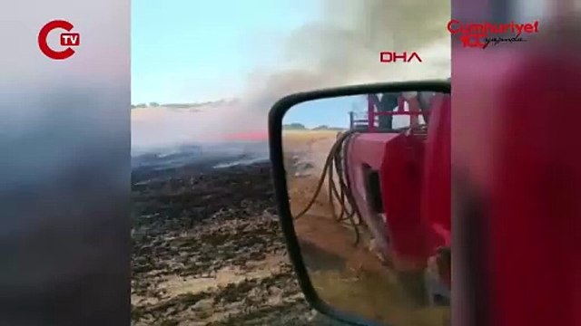 Edirne'de 215 dekar tarım arazisi ve orman zarar gördü