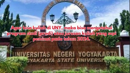 10 Jurusan Kuliah UNY Sepi Peminat di SNBP 2023, Acuan Daftar 2024