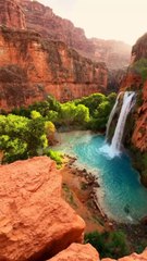 LE PLUS DINGUE endroit du Grand Canyon en Arizona : l’Oasis Havasupai [@markonthemove]