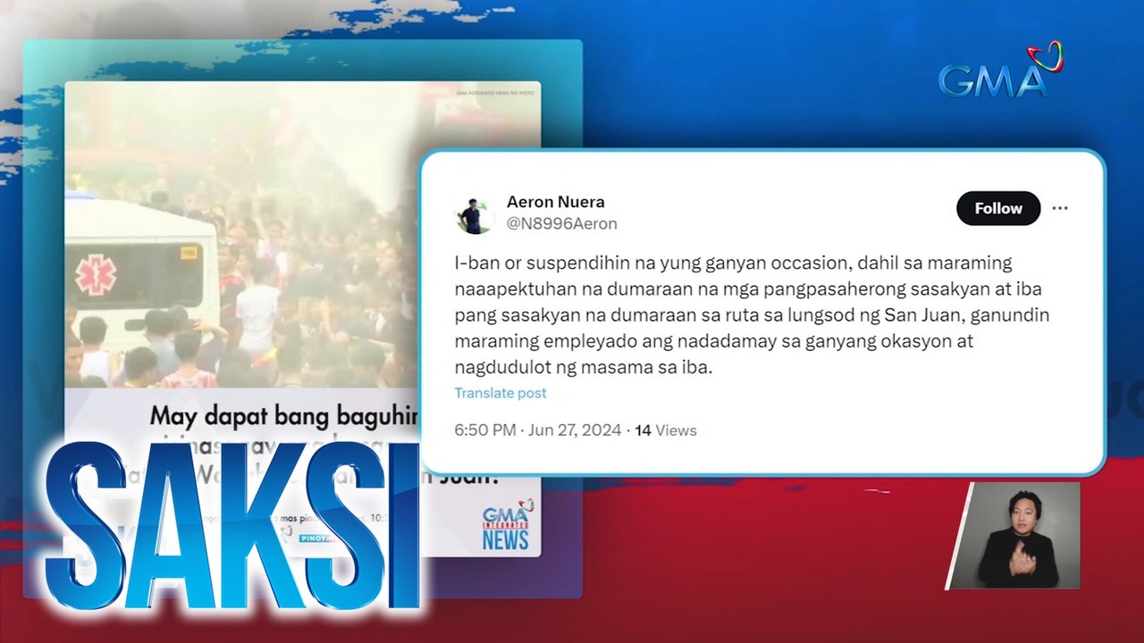 Basaan festival sa San Juan City, inulan ng reklamo at batikos | Saksi