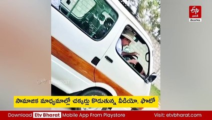 కారు నడిపిన మాజీ సీఎం కేసీఆర్ - వైరల్​గా ఫొటో