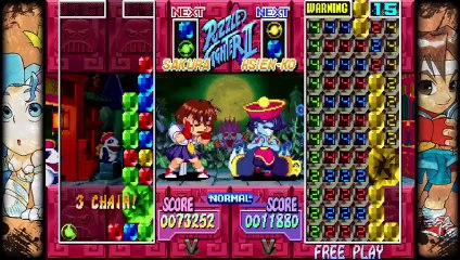 K2R2 Gameplay: Super Puzzle Fighter II Turbo (As Sakura)