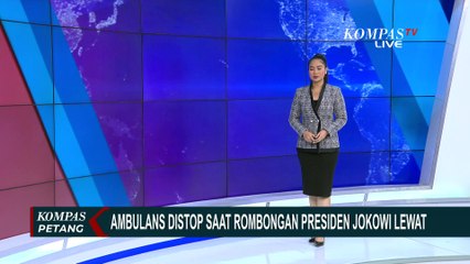 Sekretariat Presiden Minta Maaf soal Ambulans Disetop saat Rombongan Jokowi Lewat