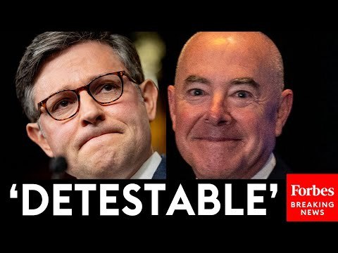 Speaker Johnson Laces Into Mayorkas As Homeland Security Secretary Visits Border To Tout Record