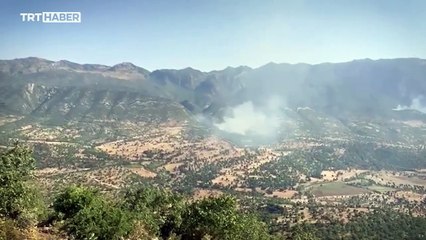 Terör örgütü PKK ormanları yakarak gizlenmeye çalışıyor