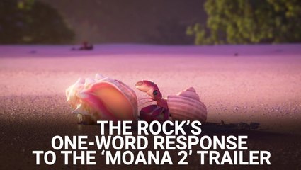 The Rock Had A One-Word Response After The 'Moana 2' Trailer Broke Major Records