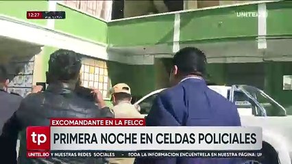 “Sí, voy a declarar”, dice Zúñiga tras pasar su primera noche en celdas