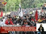 Mérida | Fuerza motorizada se desplaza por las calles en respaldo al presidente Nicolás Maduro